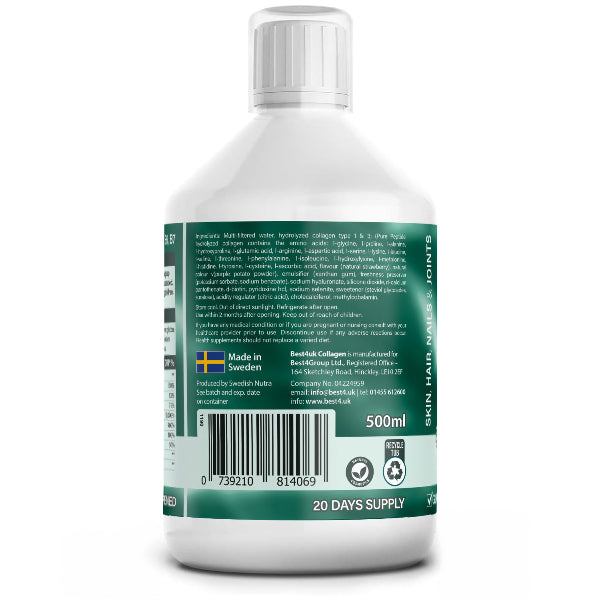 Best4uk - Bovine 2.2 Collagen "SUGAR FREE" Liquid Drink