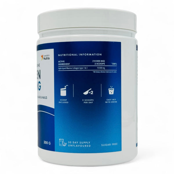 Swedish Nutra - "SUGAR FREE" Collagen Powder - Best4.uk