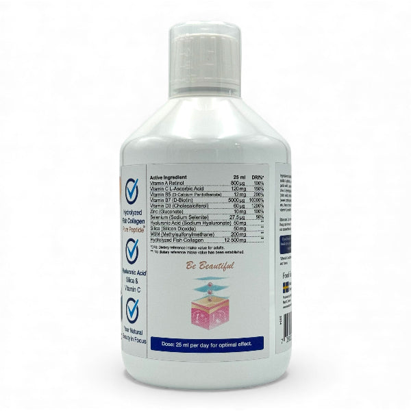 Swedish Nutra - Collagen Gold Retinol SUGAR FREE 12,500mg | Best4uk