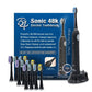 Sonic 48K Electric Toothbrush - Includes 12 x Brush Heads (Black)
